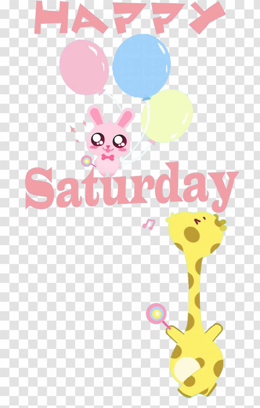 Saturday Download Clip Art - Pink - Happy Transparent PNG