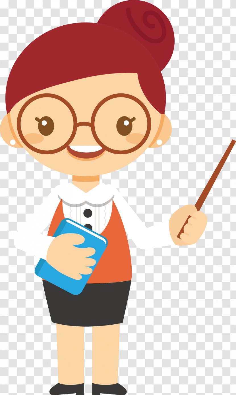 School Teacher - Learning - Glasses Cartoon Transparent PNG