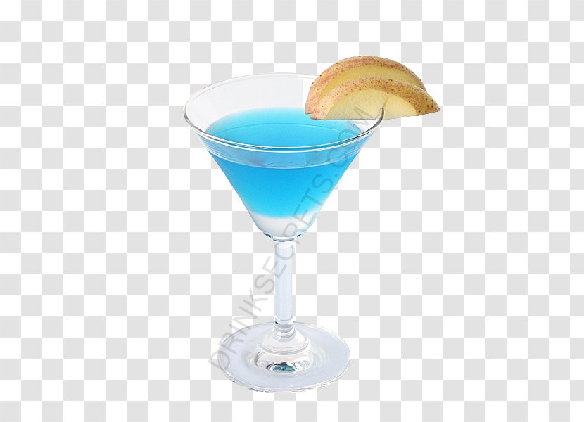 Blue Hawaii Appletini Lagoon Martini Cocktail Garnish - Ingredient - Apple Smile Transparent PNG