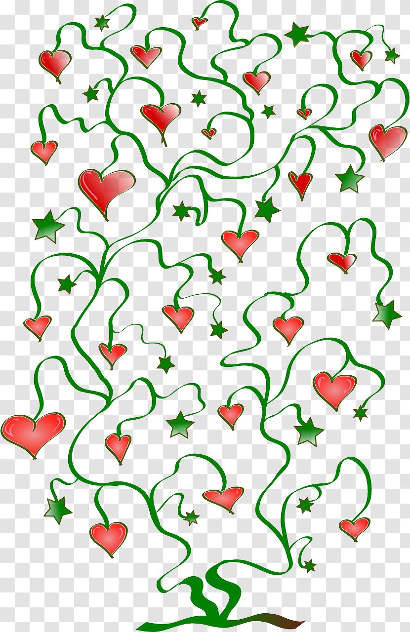 Free Love Heart Valentine's Day - Tree Transparent PNG
