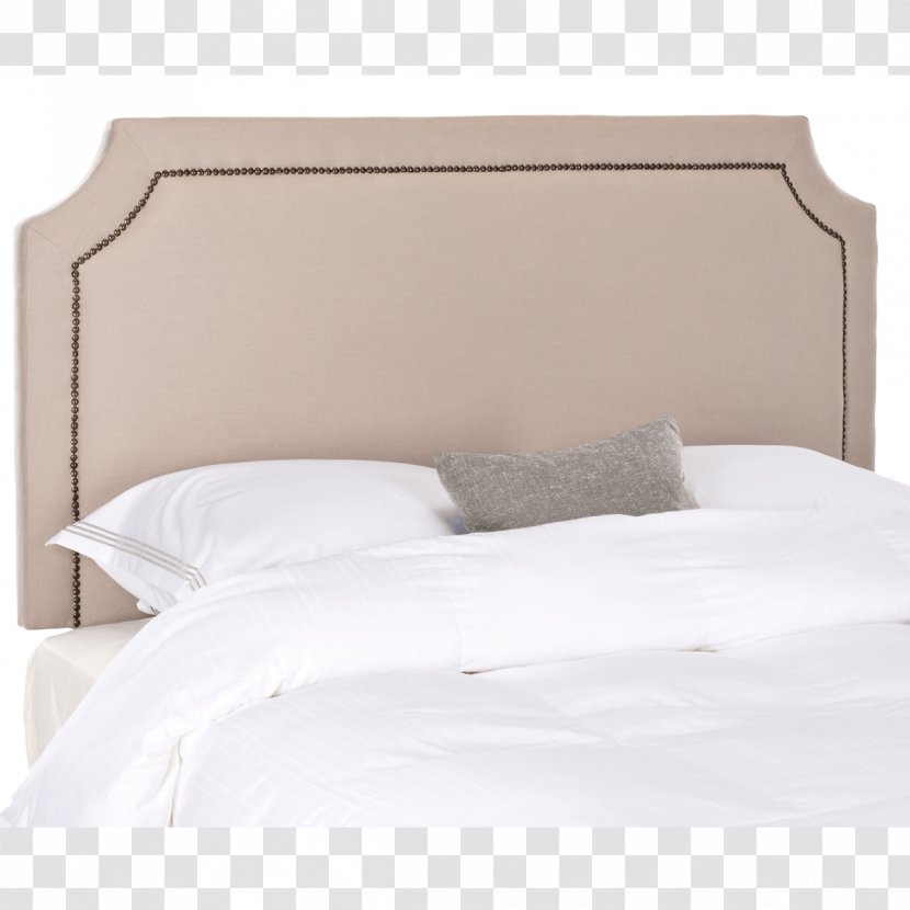 Headboard Upholstery Linen Tufting Bedside Tables - Blue - Bed Transparent PNG