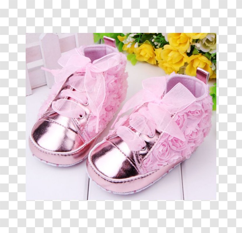 Slipper Shoe Infant Sneakers Child - Silhouette - Flowers Baby Shoes Transparent PNG