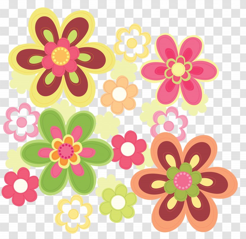 Flower Drawing - Can Stock Photo - FLOWER PATTERN Transparent PNG