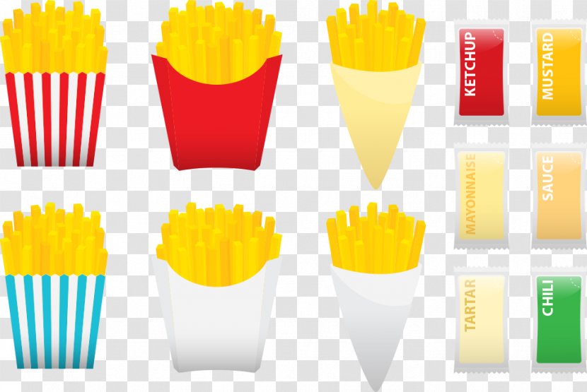 French Fries Fish And Chips Fast Food Hamburger - Potato - Condiments Transparent PNG