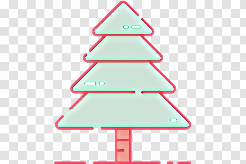 Christmas Tree - Triangle - Pine Family Transparent PNG