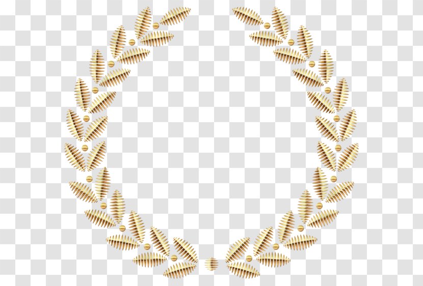 Laurel Wreath Clip Art Gold Stock Photography - Text Transparent PNG