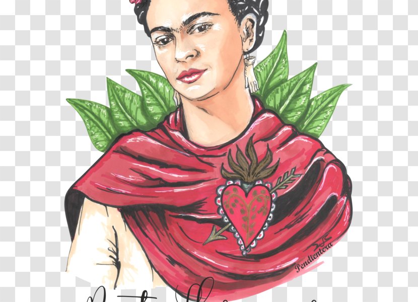 Frida Kahlo T-shirt Viva La Vida, Watermelons Artist - Heart Transparent PNG
