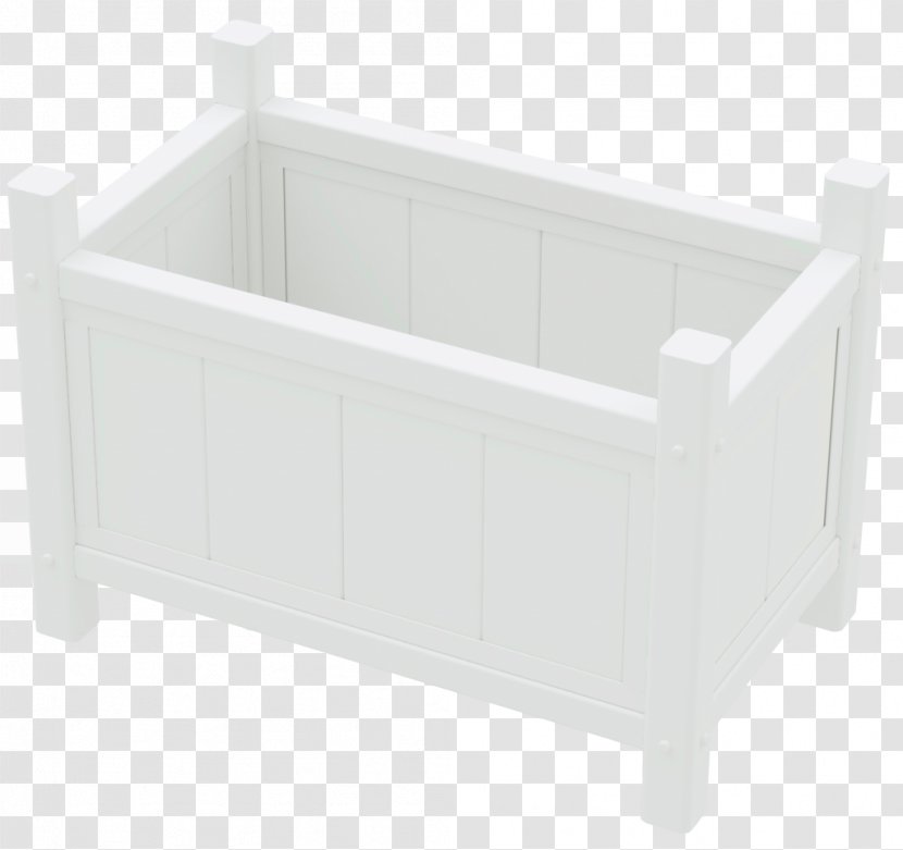 Furniture Rectangle - White - Balcony Flower Box Transparent PNG