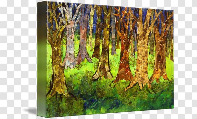 Forest Painting Work Of Art Mixed Media - Decorative Arts - Abstract Tree Transparent PNG