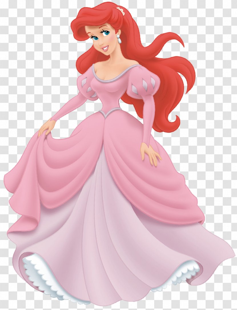 Ariel Sebastian Dress Disney Princess Pink - Little Mermaid Transparent PNG