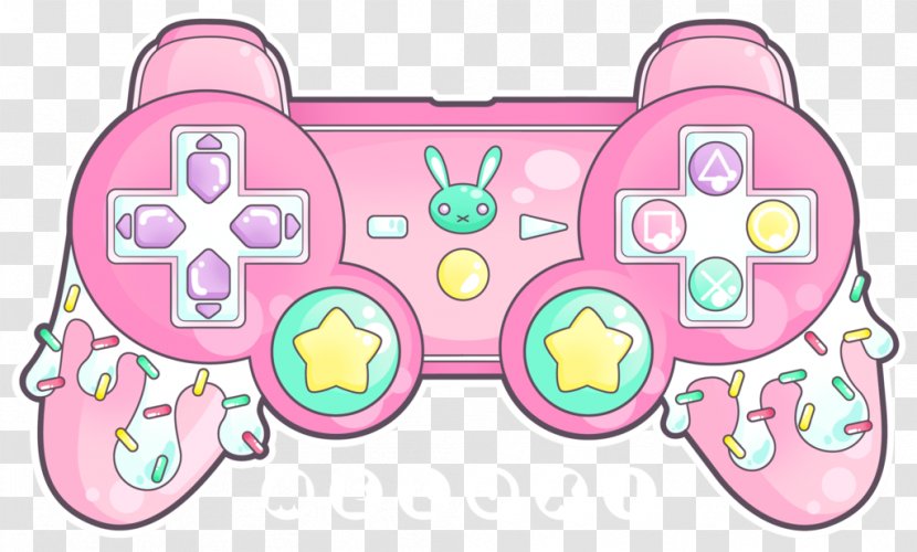 Game Controllers Video PlayStation Controller Drawing 4 - Heart - Cute Stickers Transparent PNG