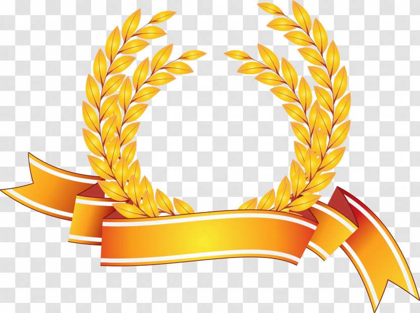 Award Symbol Clip Art - Olive Wreath - Wheat Transparent PNG