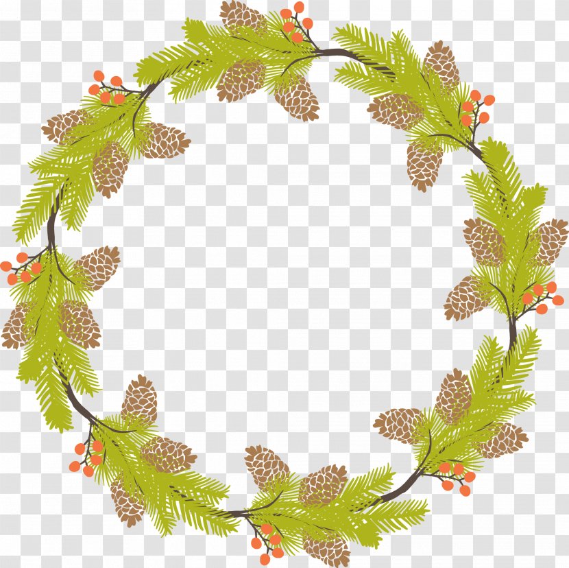 Wreath Garland Sticker Flower - Monogram - Beautiful Transparent PNG