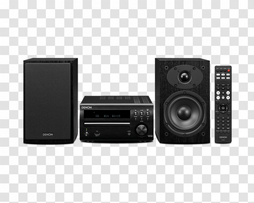 High Fidelity Denon D-M40 Audio System D-M41 DAB Bluetooth, CD, DAB+, FM, Black - Compact Disc - Alta Dena Transparent PNG