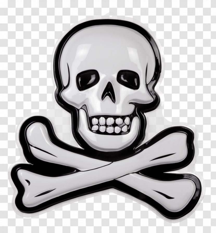 Skull And Crossbones Piracy Party Mask - Neck Transparent PNG