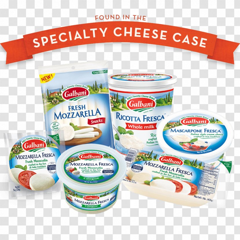 Dairy Products Italian Cuisine Pasta Mozzarella Galbani - Cheese Transparent PNG