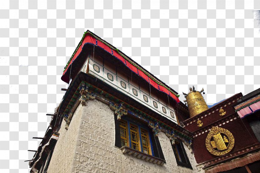 Jokhang Hindu Temple Architecture Buddhist - Roof - The In Tibet Transparent PNG