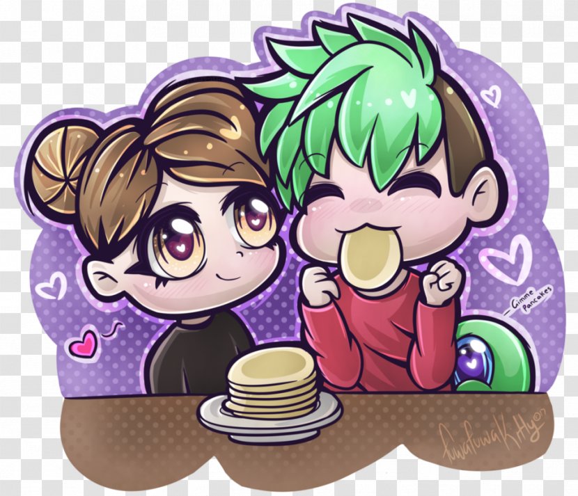 Fan Art Drawing Pancake - Heart Transparent PNG