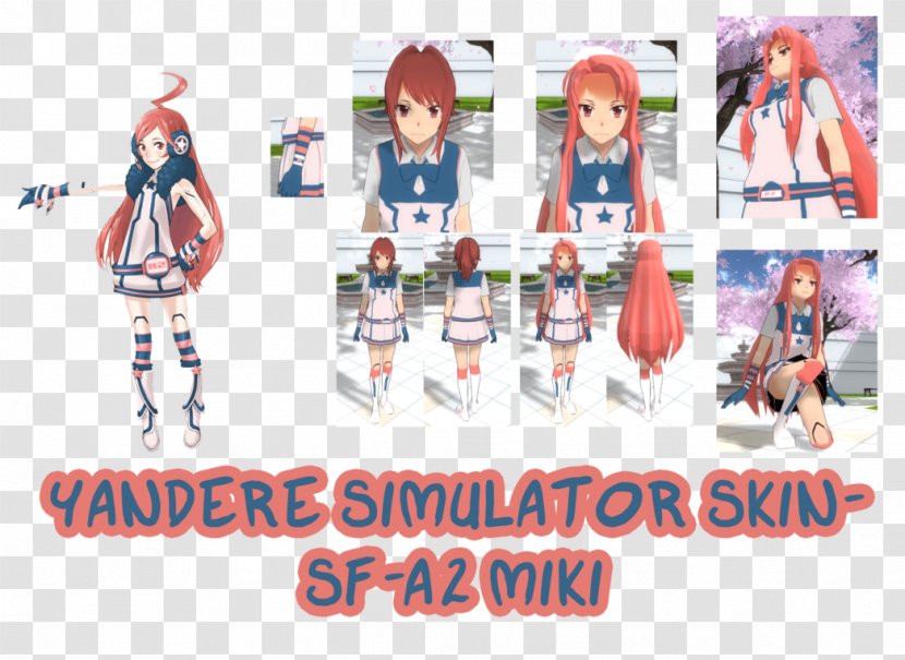Yandere Simulator SF-A2 Miki Hatsune Miku Character - Heart Transparent PNG