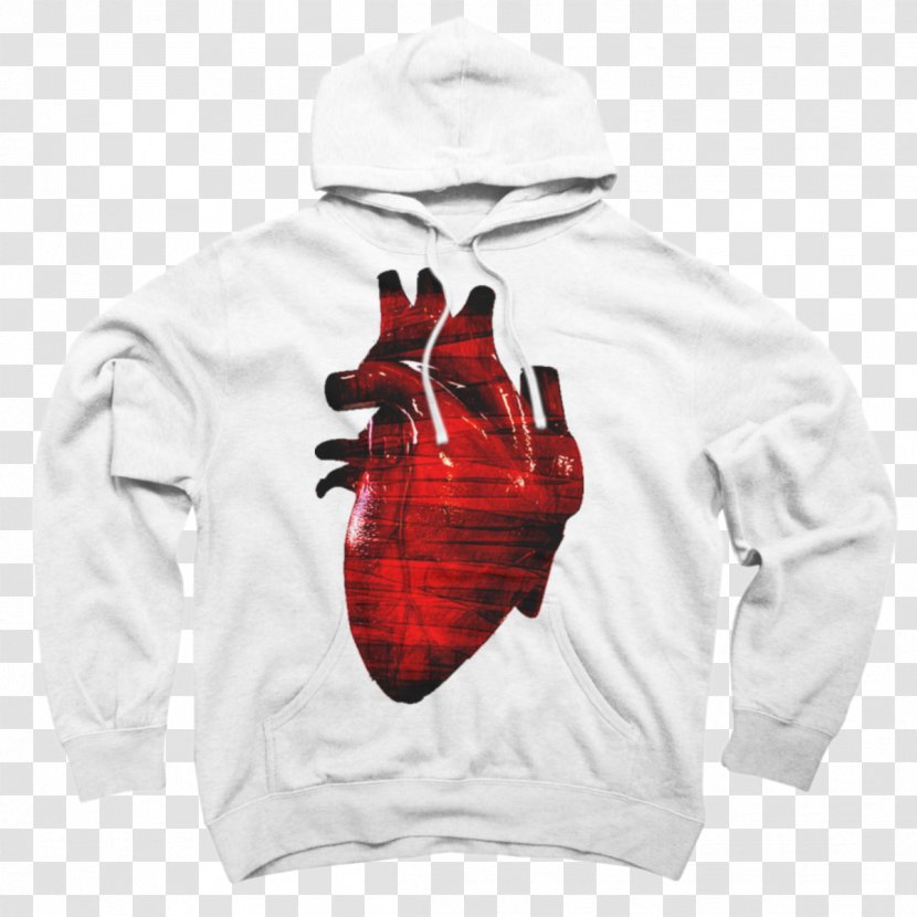 Hoodie T-shirt Sweater Bluza Sleeve - Heart Transparent PNG