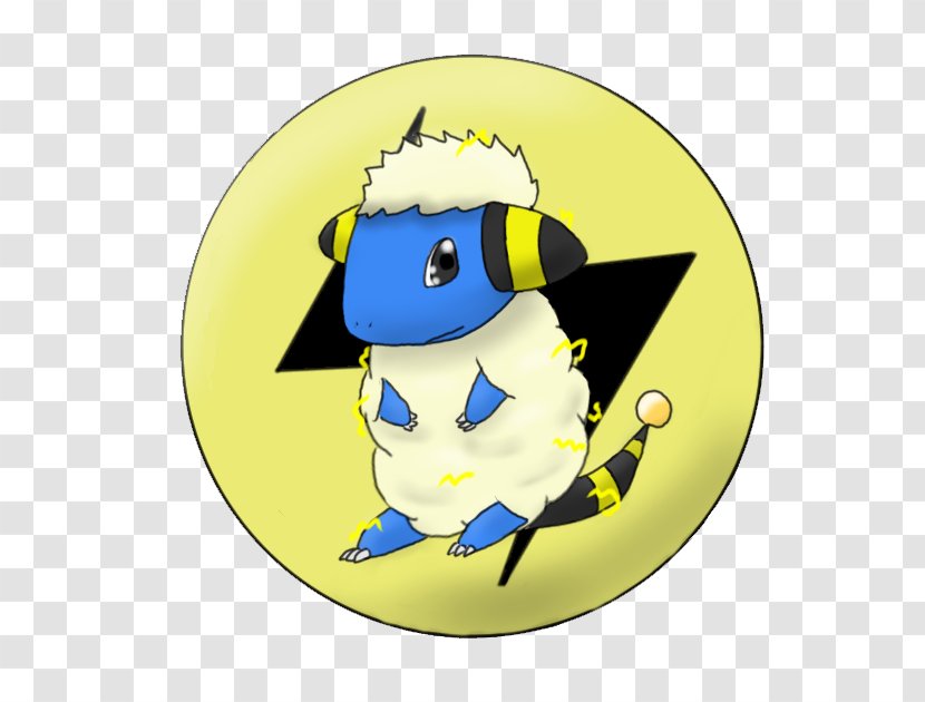 Cartoon - Yellow - Mareep Transparent PNG