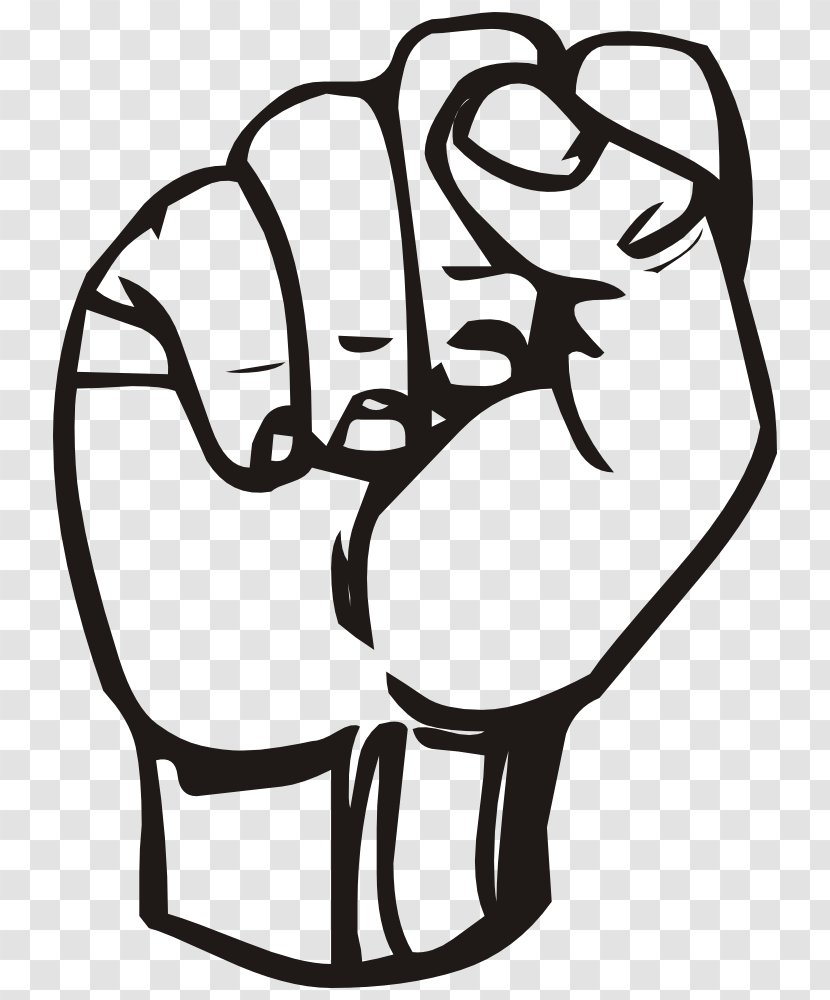 American Sign Language Fist Clip Art - Joint - Finger Pointing Clipart Transparent PNG