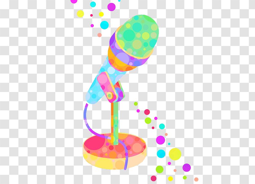 Microphone Cartoon Illustration - Drawing - Hand Painted Transparent PNG
