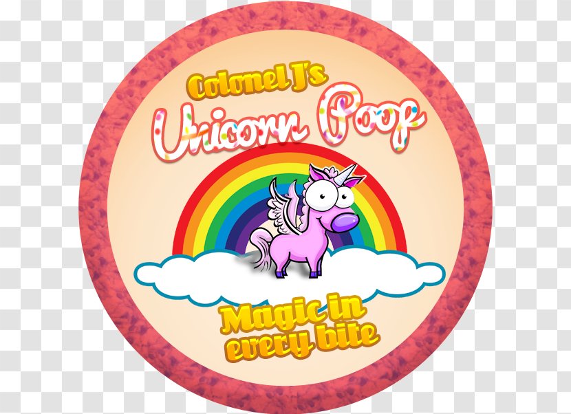 Unicorn Paper Rainbow Label Sticker - Party Supply Transparent PNG