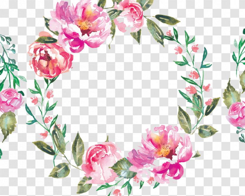 Peony Wreath Clip Art - Blossom Transparent PNG