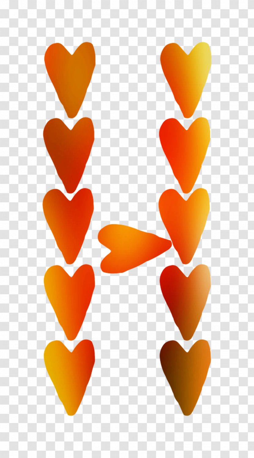 Font Heart M-095 Orange S.A. - M095 - Love Transparent PNG
