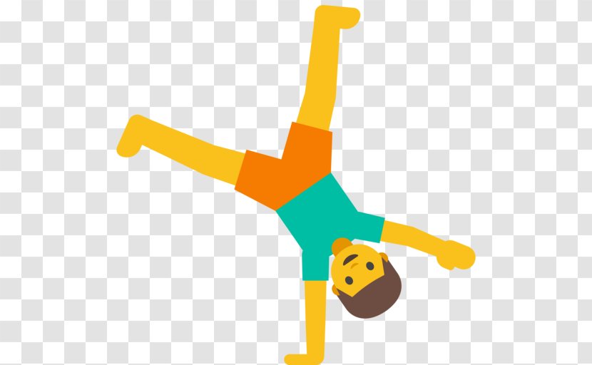 Emojipedia Cartwheel Gymnastics Emoticon - Text Messaging - Emoji Transparent PNG