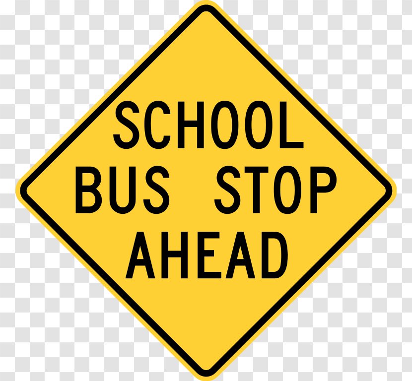 Traffic Sign Signage Stop Logo - Rectangle - Ol Old School Bus Driver Transparent PNG