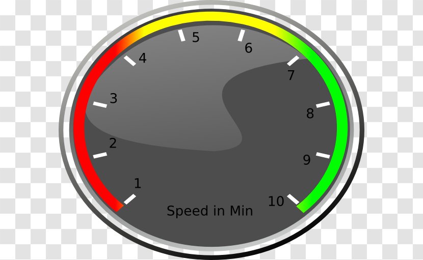Car Speedometer Odometer Clip Art - Vector Transparent PNG