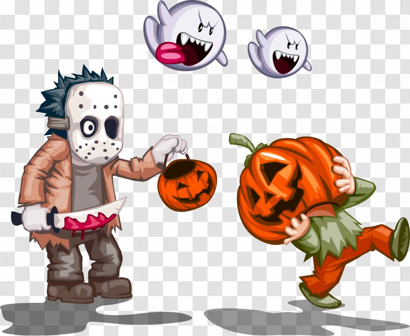 Halloween Clip Art - Ghost Pumpkin Vector Material Imp Transparent PNG