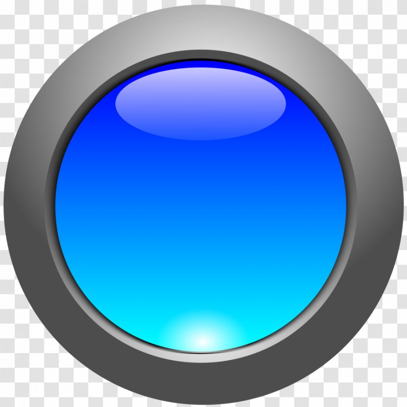 Sphere Clip Art - Electric Blue - Buttons Transparent PNG