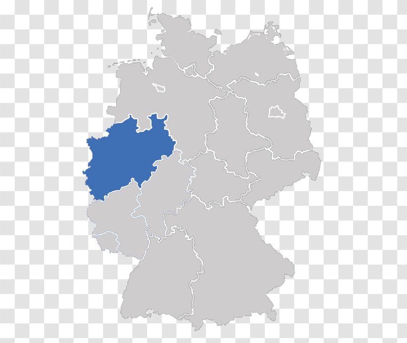 States Of Germany Map Reconstruction Thuringia - Location Transparent PNG