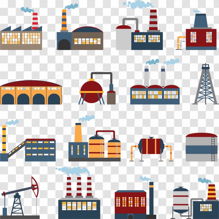 Factory Building Royalty-free Illustration - Stock Photography - Vector Hand Painted Transparent PNG