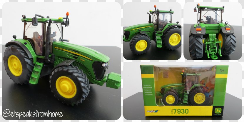 John Deere Tractor Britains Agricultural Machinery Car - Agriculture Transparent PNG