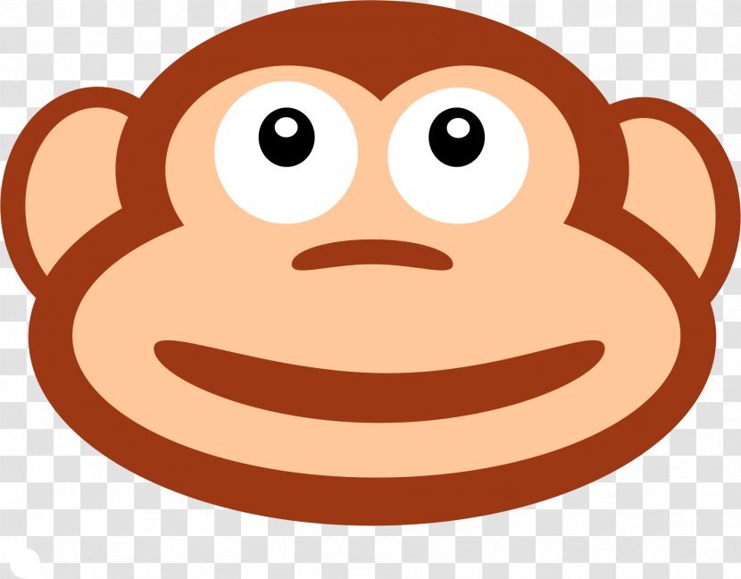 Chimpanzee Orangutan Monkey Smile Clip Art - Ape - Lonkey Transparent PNG
