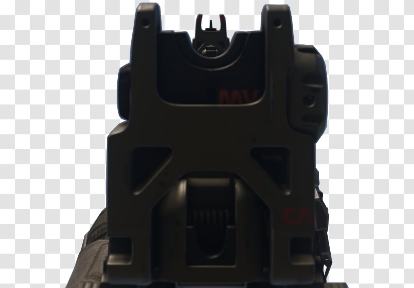Call Of Duty: Advanced Warfare Iron Sights Infinite Telescopic Sight - Silhouette - Weapon Transparent PNG