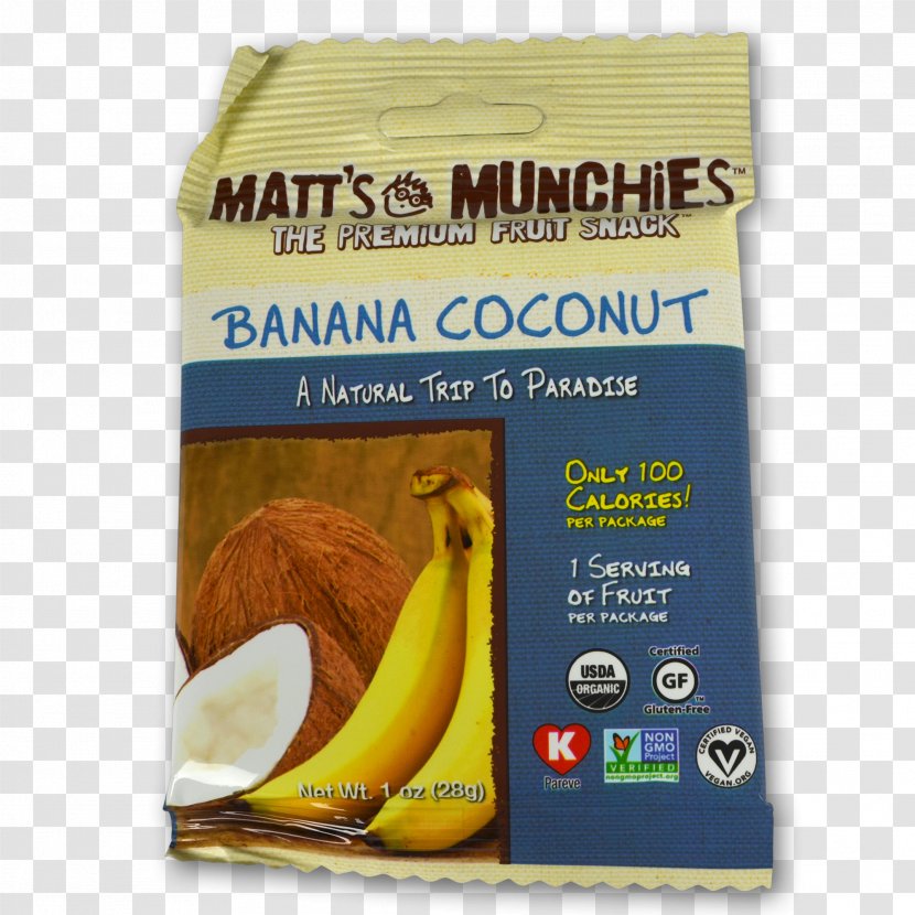 Fruit Snacks Dried Mango - Coconut Banana Transparent PNG
