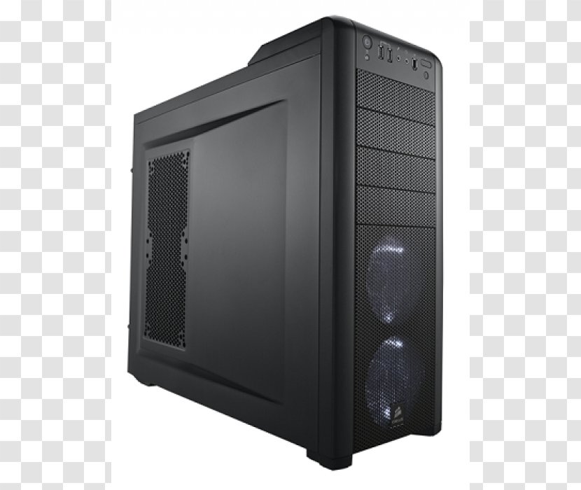 Computer Cases & Housings Power Supply Unit MicroATX Corsair Components - Black Transparent PNG