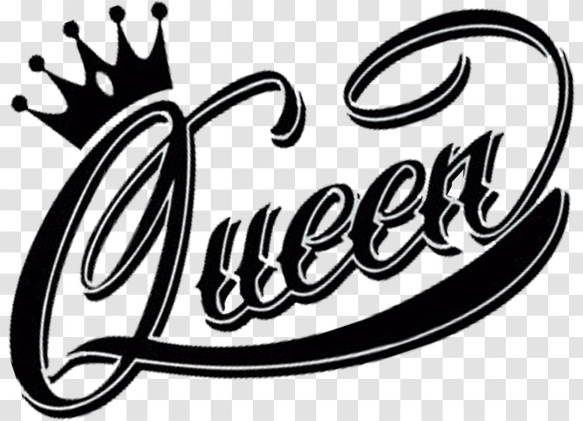 Logo Queen Black And White - Clipart Transparent PNG