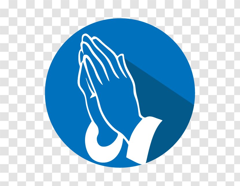 Praying Hands Christian Prayer Christianity Symbolism - Blue - Pha That Luang Lao Transparent PNG