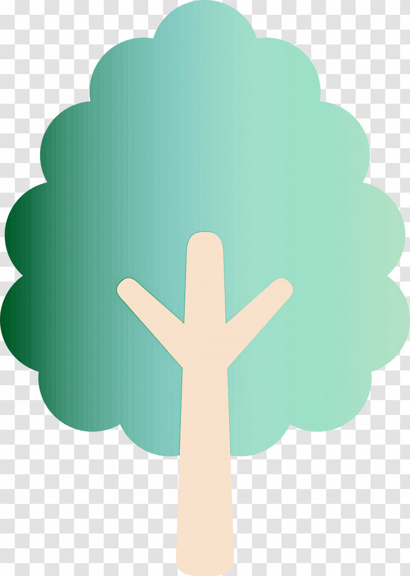 Green Symbol Leaf Cross Cloud Transparent PNG