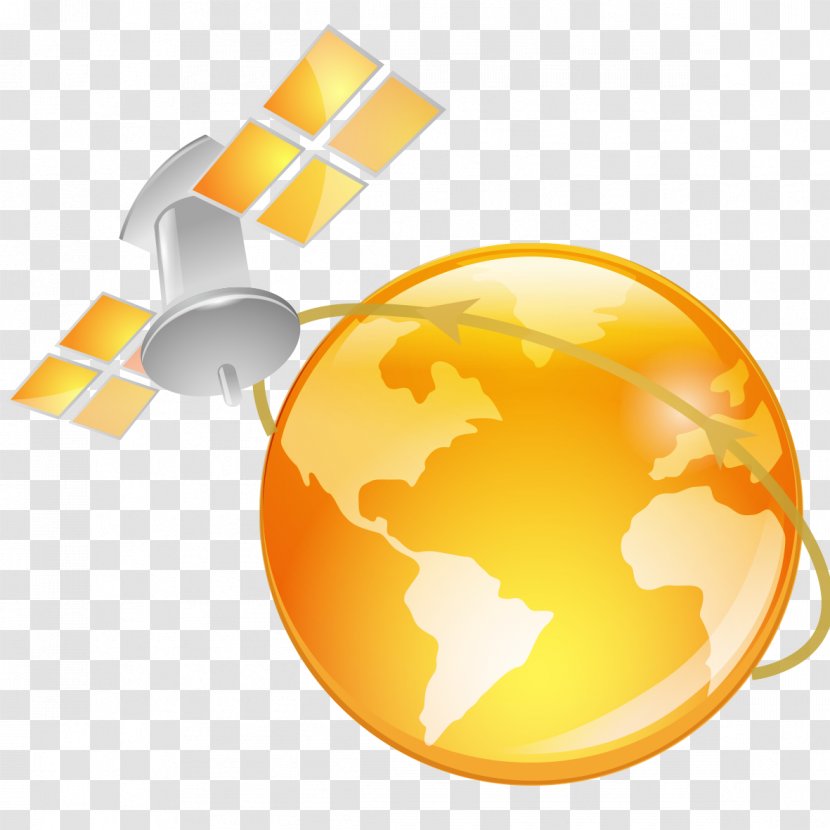 Earth Natural Satellite Yellow Transparent PNG