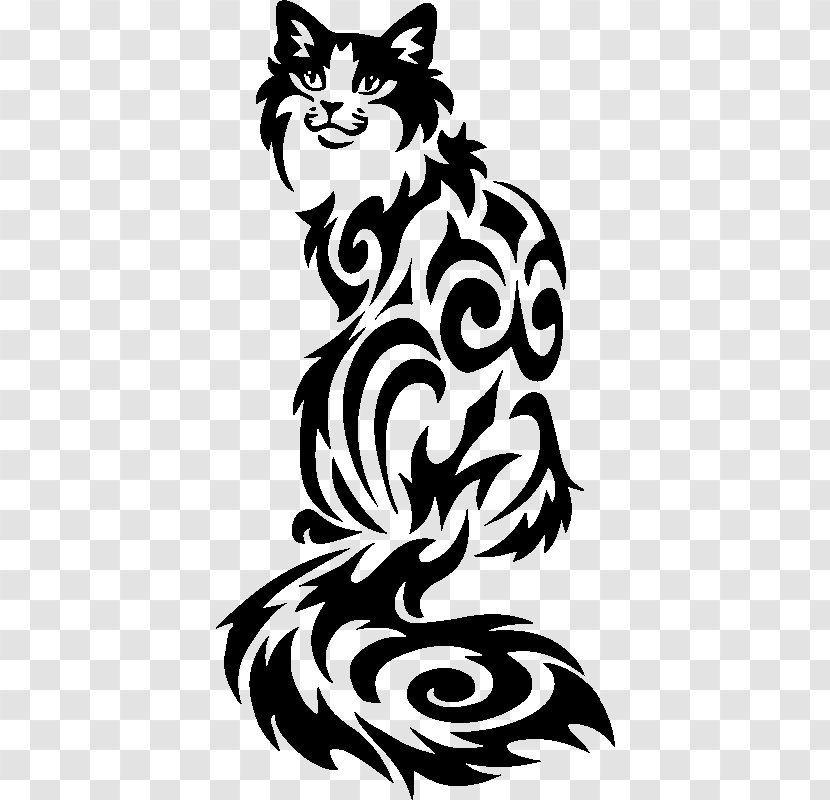 Domestic Short-haired Cat Kitten Symbol Long-haired - Wing Transparent PNG