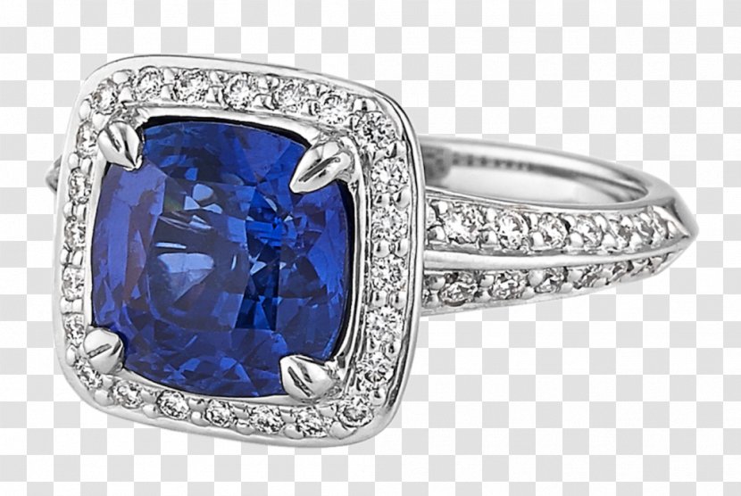 Sapphire Jewellery Ring Blue Gemstone - Diamond Transparent PNG