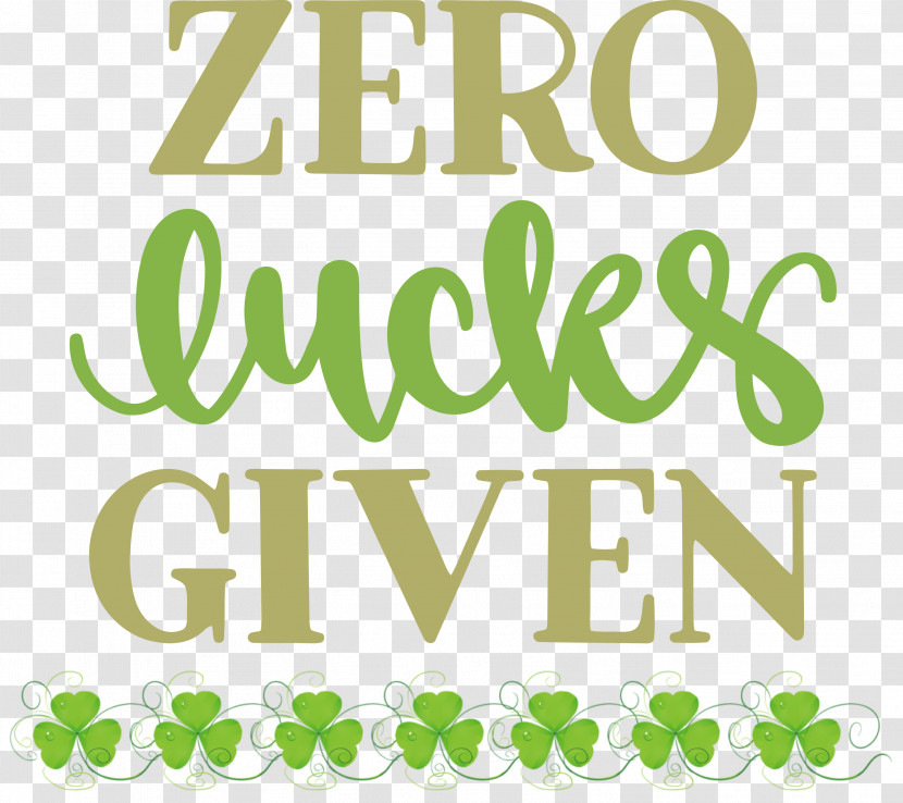 Zero Lucks Given Lucky Saint Patrick Transparent PNG