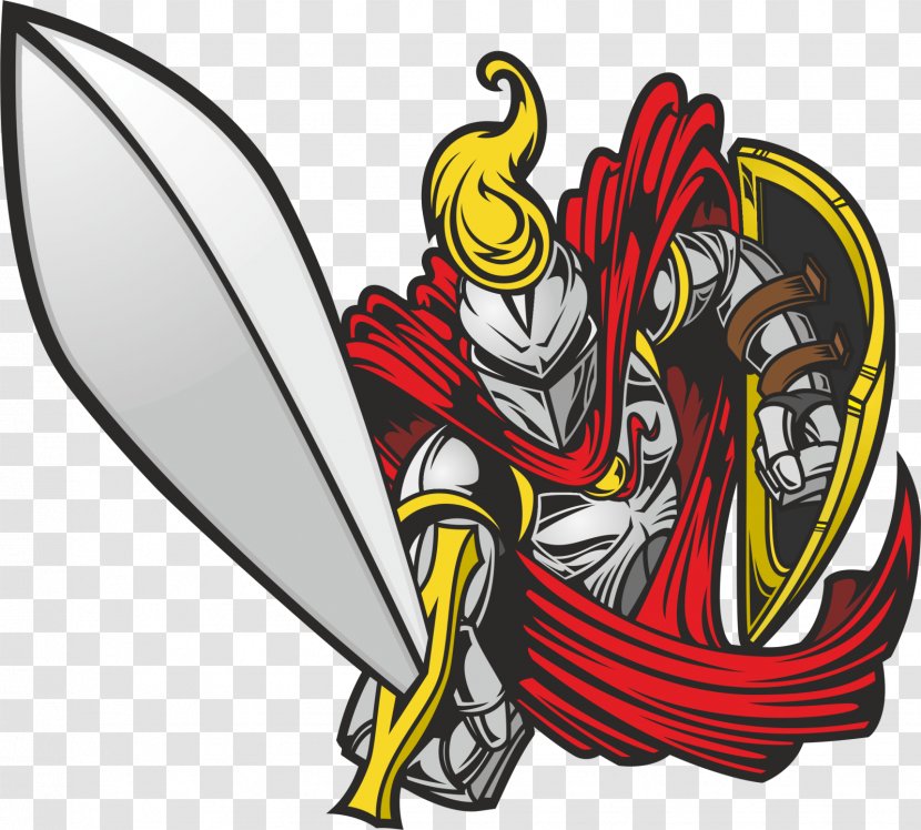 Cartoon Knight - Mythical Creature Transparent PNG